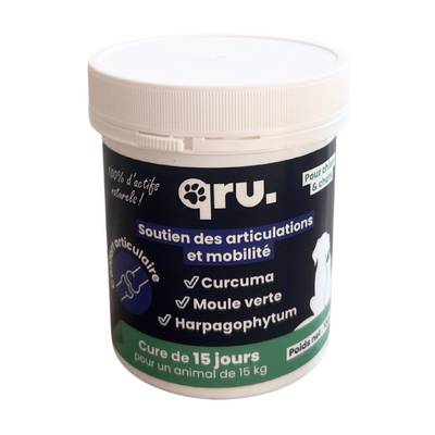 Complément alimentaire Confort articulaire pour chats et chiens - QRU