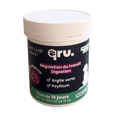 Complément alimentaire Confort digestif pour chats et chiens - QRU