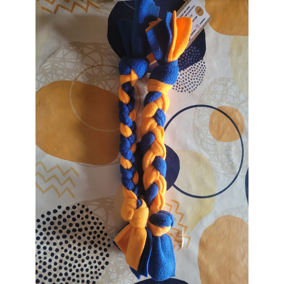 Corde tressée Matoo & Patoo – Jouet créateur pour chien (2 tailles)