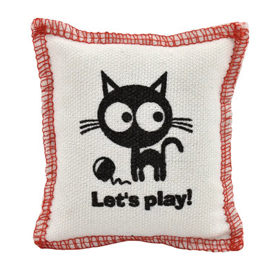 Sachet Catnip – Jouet à l’herbe à chat | 8 x 9 cm | Blanc