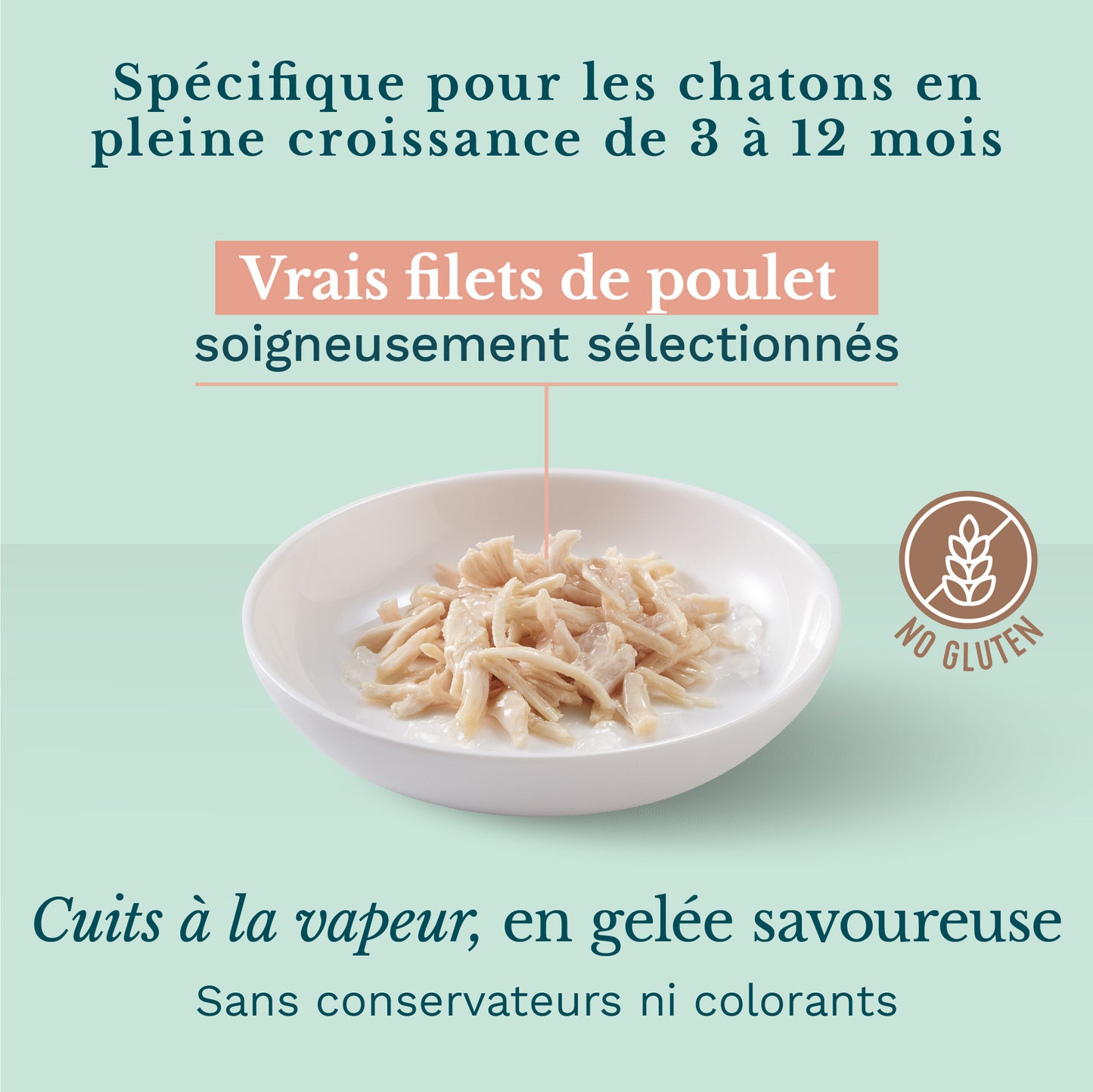 Gelée Schésir au Poulet | 85gr | Spécial chaton 3-12 mois