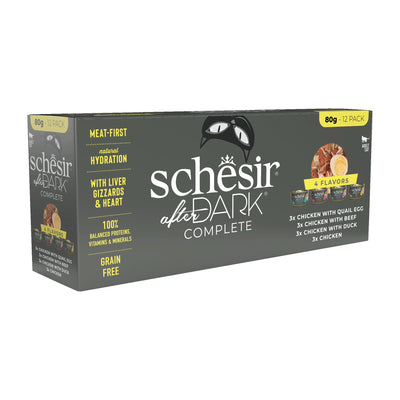 Bouillon Schésir - AFTER DARK | Coffret 12 boîtes (4 saveurs) | CHAT