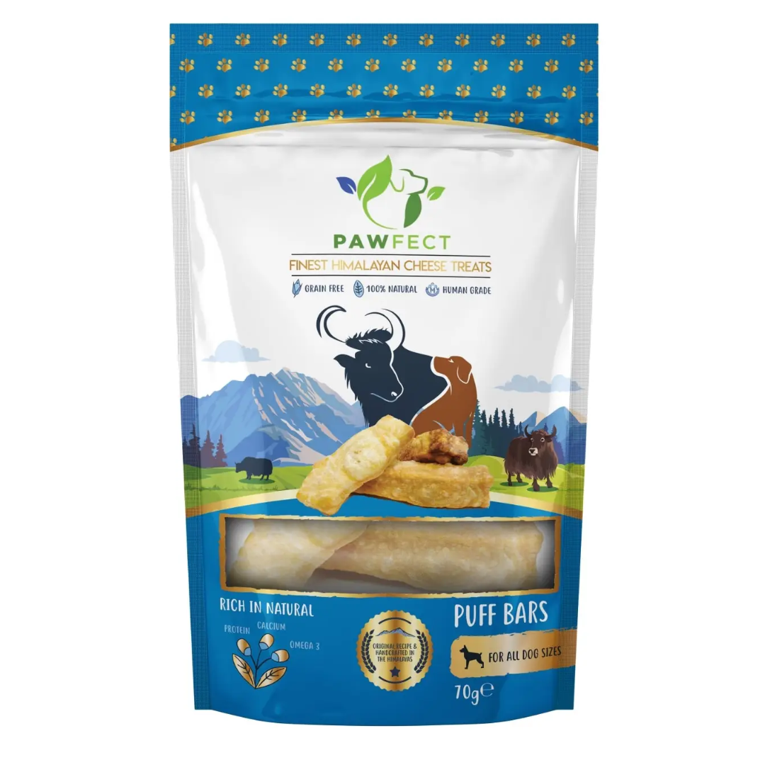 BARRES FEUILLETÉES À MÂCHER Pawfect 70 g.