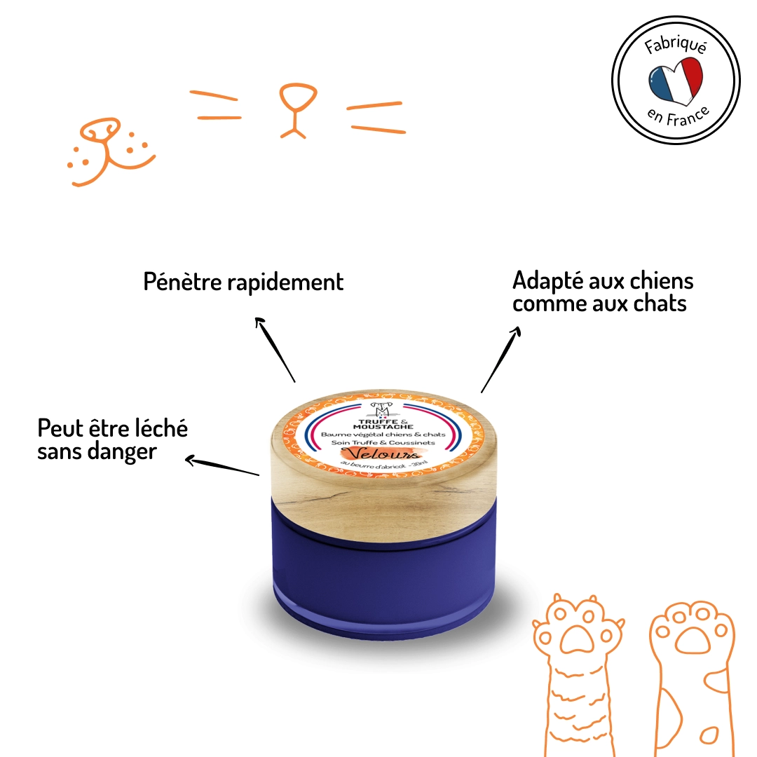 Baume Truffe & Coussinets “Velours” – Chien & Chat