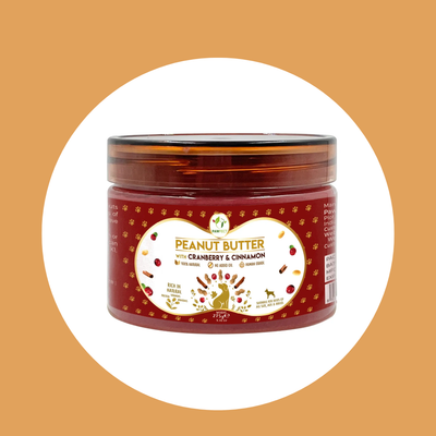 Beurre de cacahuète Pawfect – Canneberges & Cannelle – 275 g