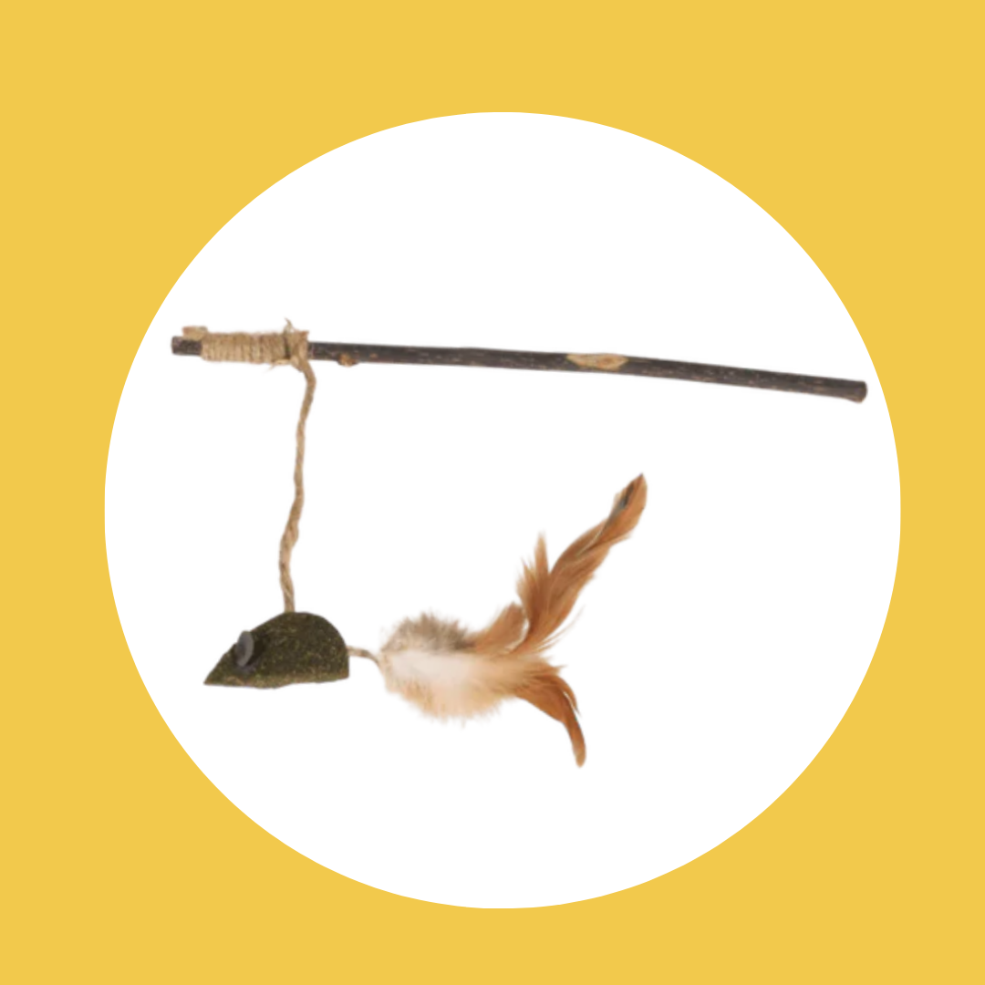 Canne à pêche Matatabi et souris cataire
