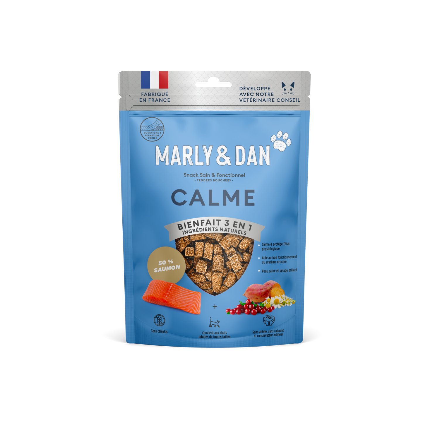 Friandises Marly & Dan Tendres bouchées “Calme” | CHAT | 40g