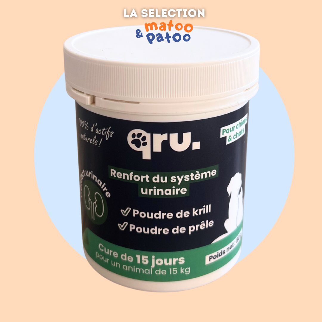 Complément alimentaire Confort urinaire pour chats et chiens - QRU