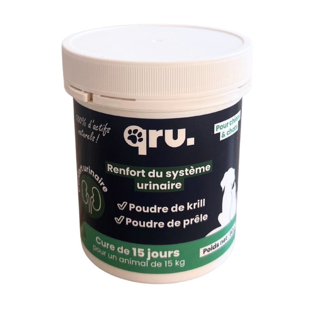 Complément alimentaire Confort urinaire pour chats et chiens - QRU