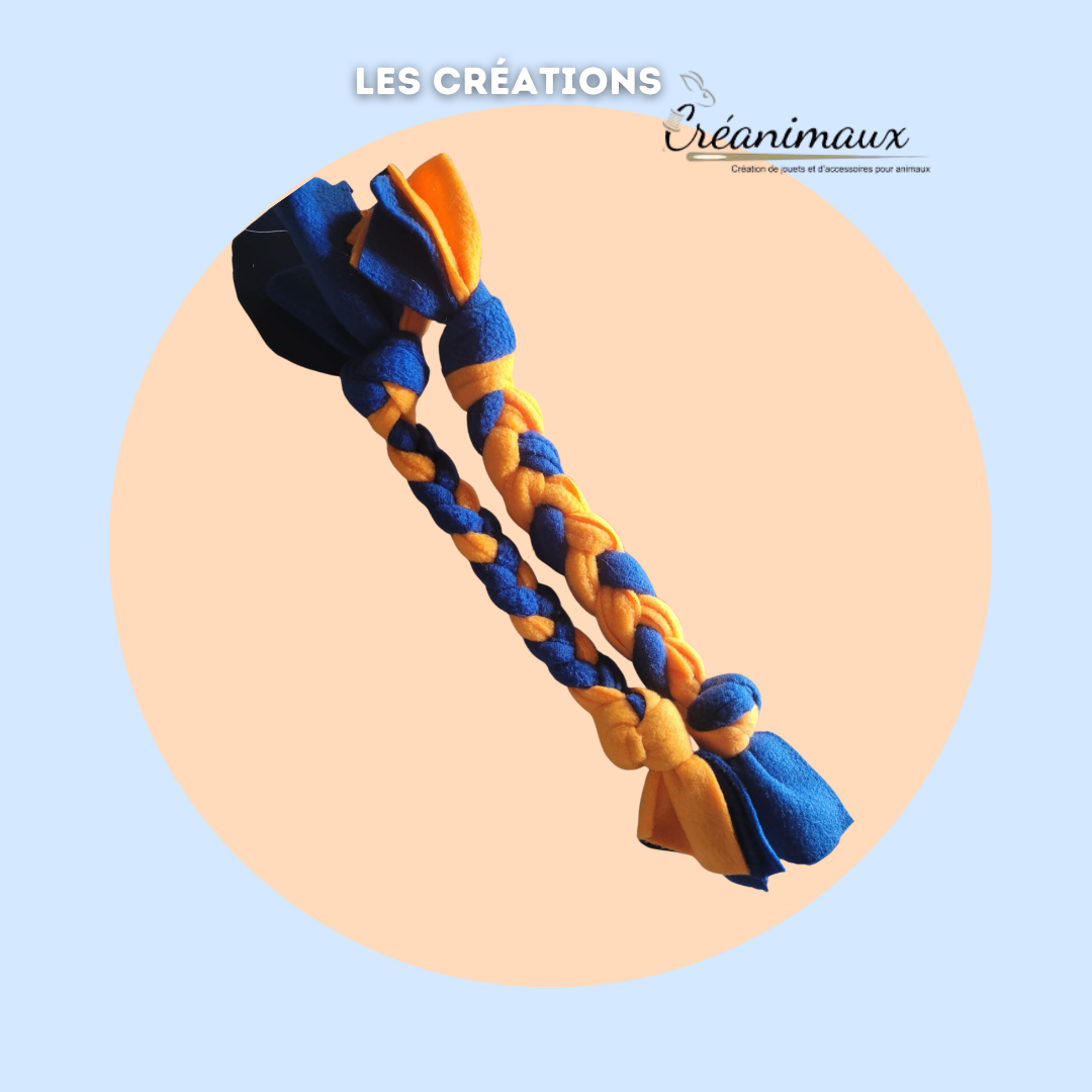 Corde tressée Matoo & Patoo – Jouet créateur pour chien (2 tailles)