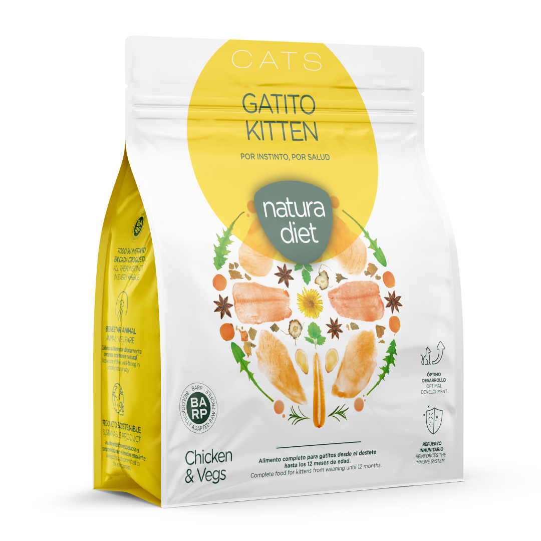 Croquettes poulet NATURA DIET| CHATON | 400 g