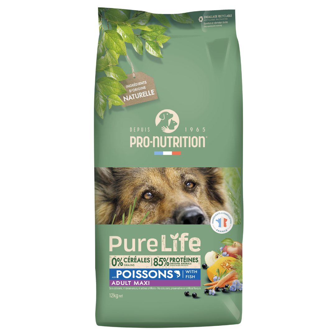 Croquettes sans céréales Pure Life | CHIEN ADULTE | MAXI | 12 kg