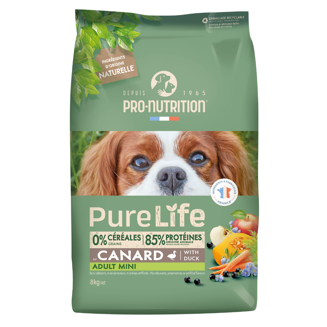 Croquettes sans céréales Pure Life | CHIEN ADULTE | MINI | 8 kg