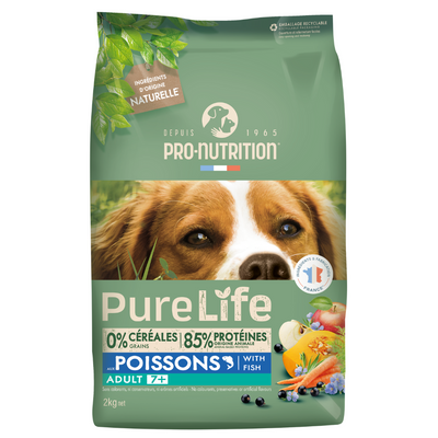 Croquettes sans céréales Pure Life | CHIEN SENIOR 7+ | 2 kg