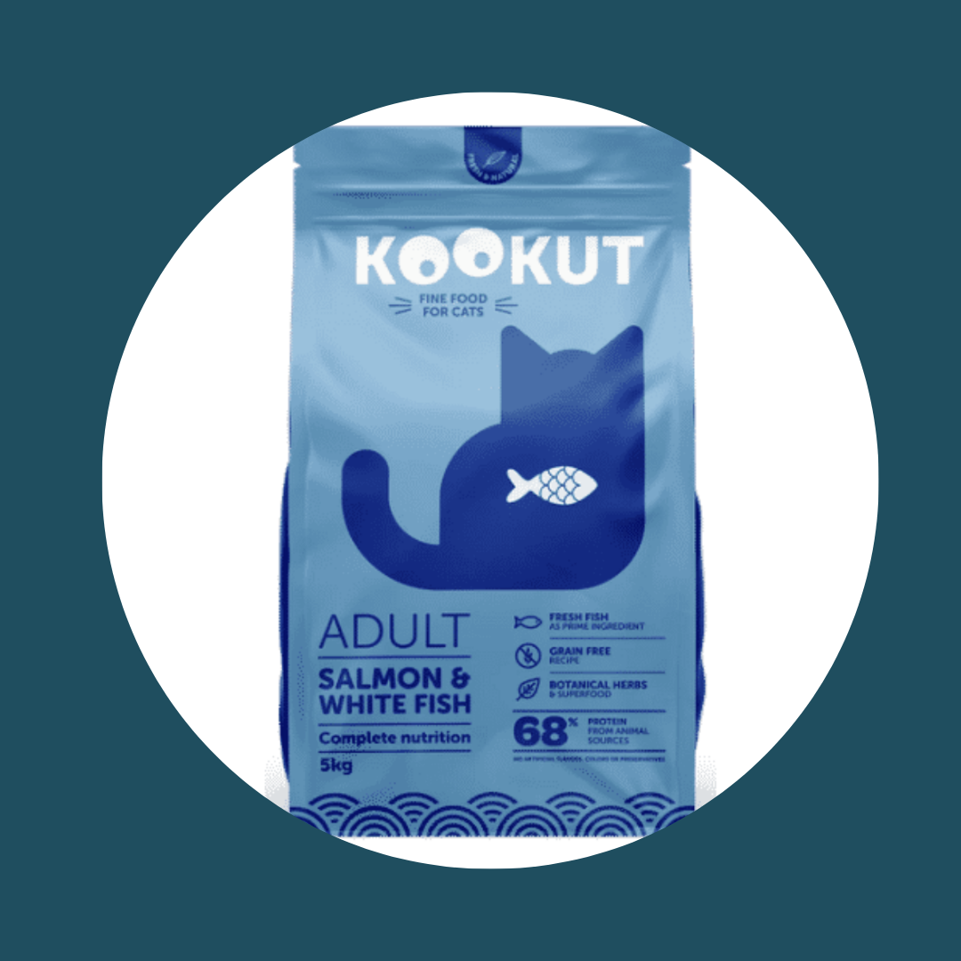 Croquettes saumon et poisson blanc – Kookut | CHAT (2 tailles)
