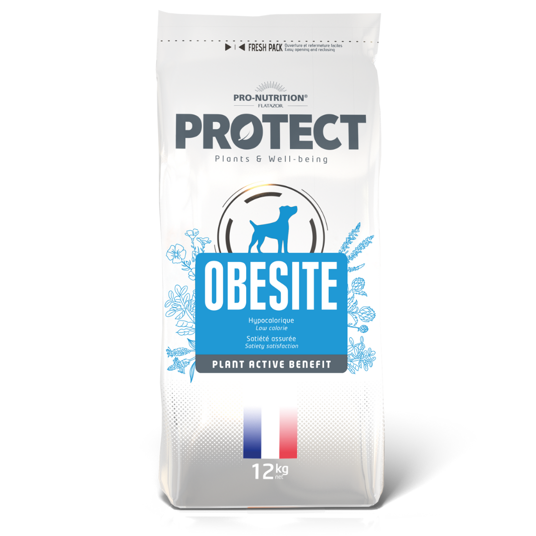 Croquettes vétérinaires pour chien PROTECT | OBESITE | 12Kg