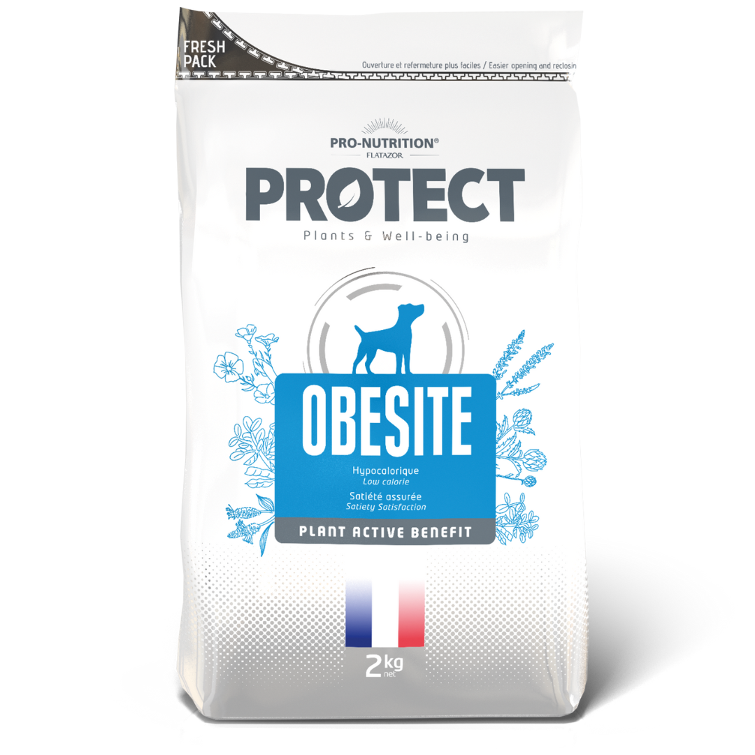 Croquettes vétérinaires pour chien PROTECT | OBESITE | 2 Kg