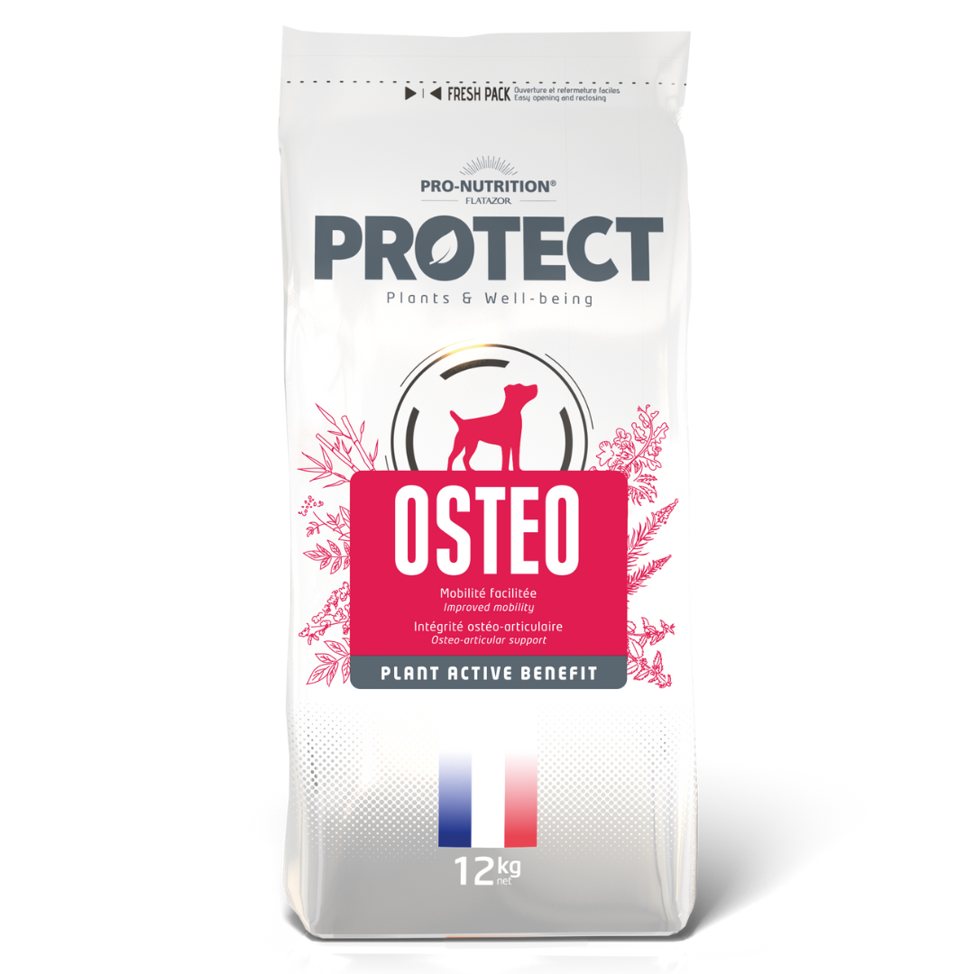 Croquettes vétérinaires pour chien PROTECT | OSTEO | 12Kg