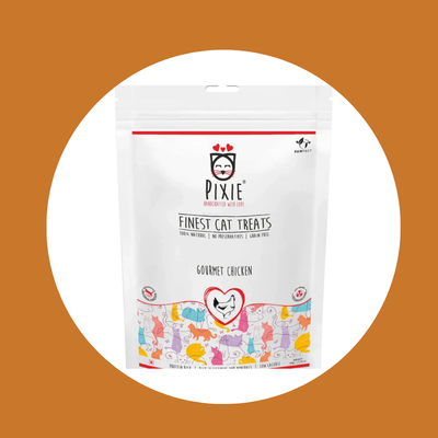 Friandises PIXIE pour chat - Poulet séché à l'air 50 gr.