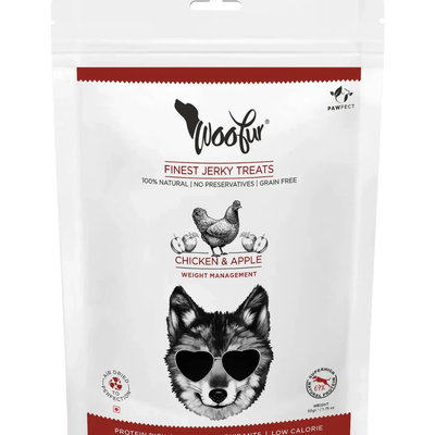 Friandises pour chien - Poulet et pomme séchés à l'air 50 gr.