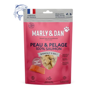 Friandises Marly & Dan Freeze Dried « Peau & Pelage » | CHIEN | 50g