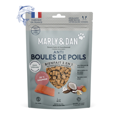 Friandises Marly & Dan Tendres Bouchées « Boules de poils » | CHAT | 40g