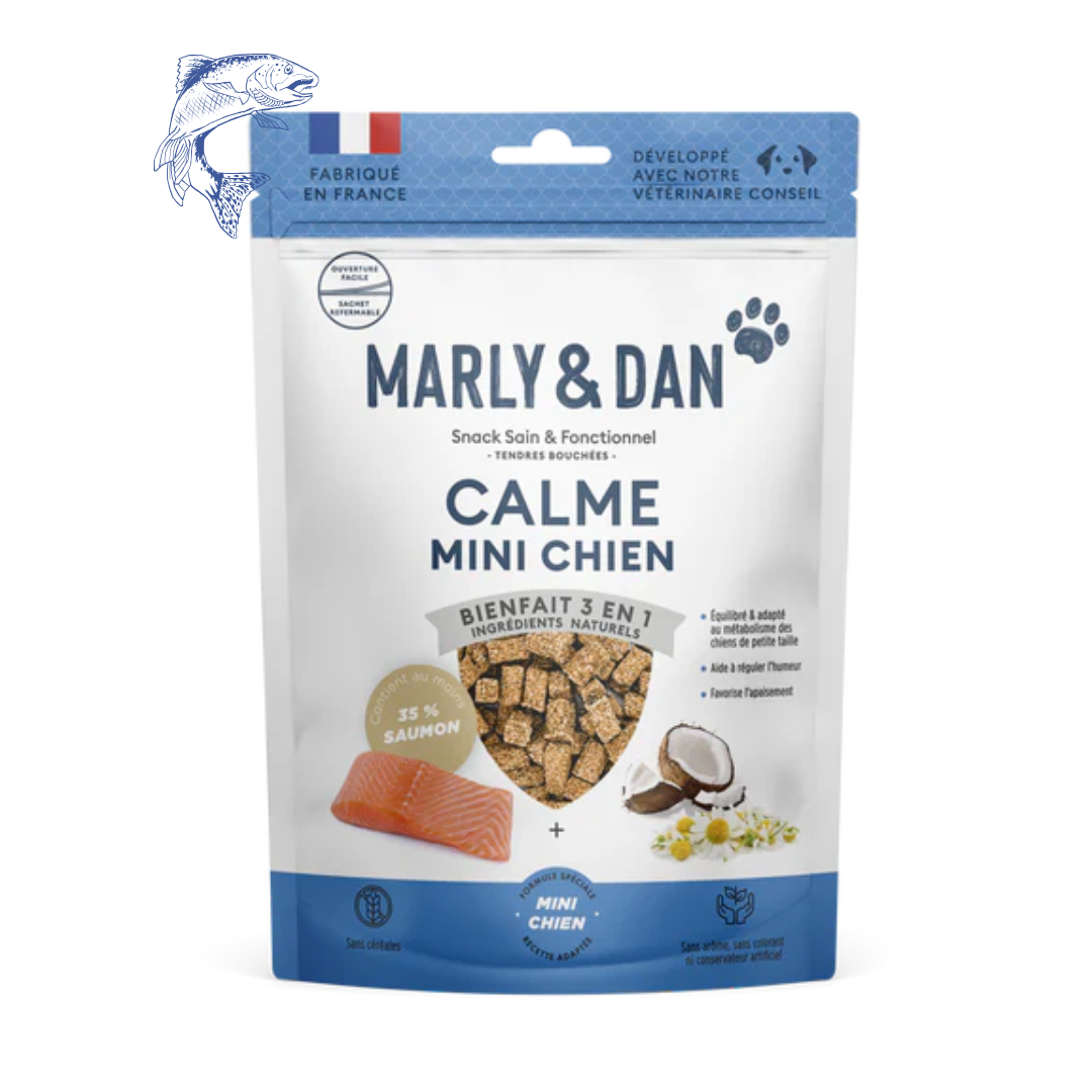 Friandises Marly & Dan Tendres bouchées « Calme » | Petit CHIEN | 50g