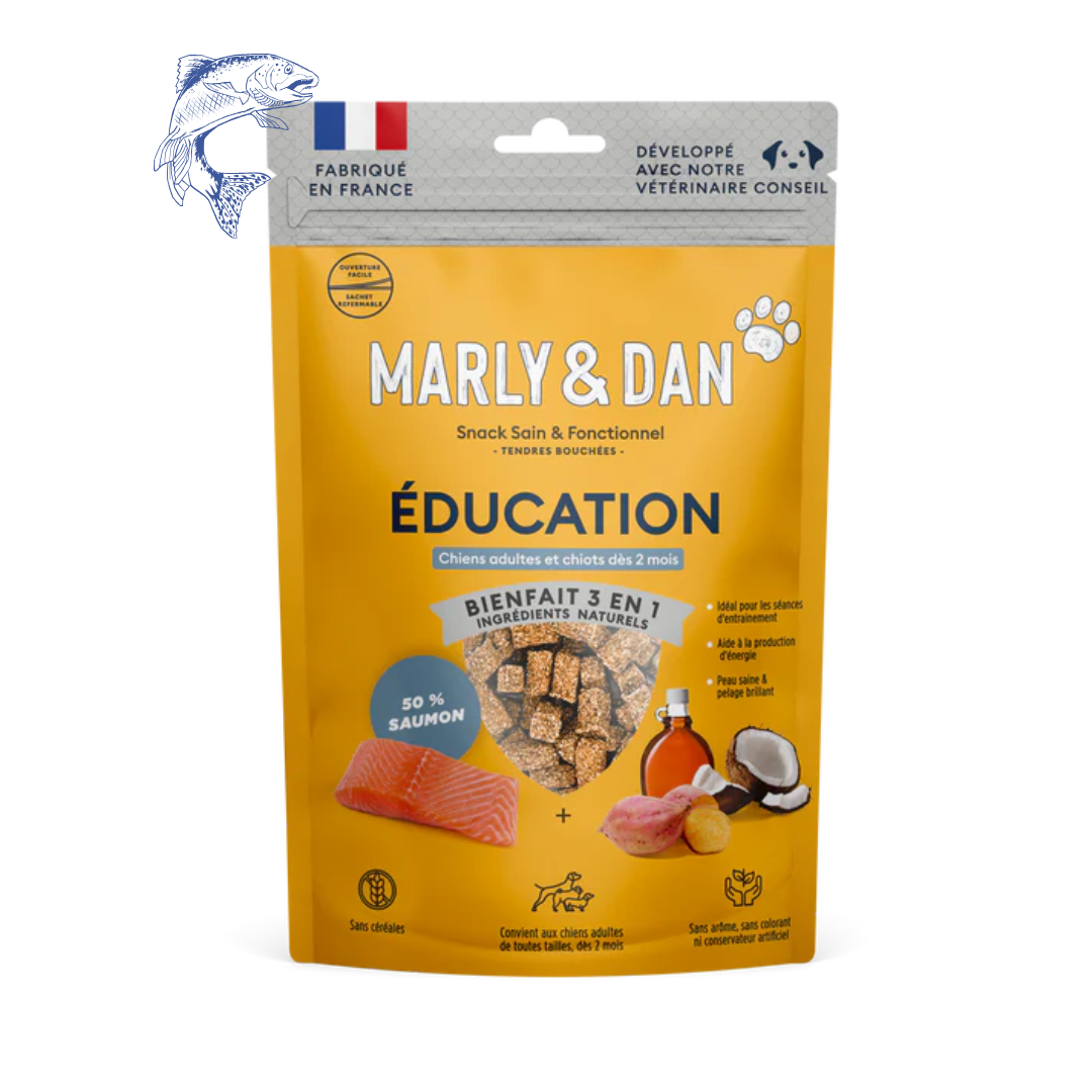 Friandises Marly & Dan Tendres bouchées « Education» | CHIEN | 100g