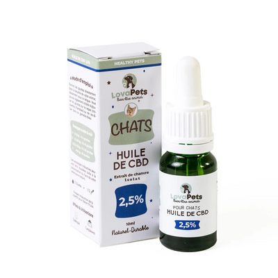 Huile de CBD pour Chat 2,5% | 10ml