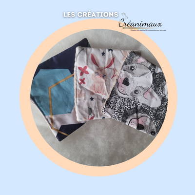 Lingettes lavables artisanales pour chats & chiens