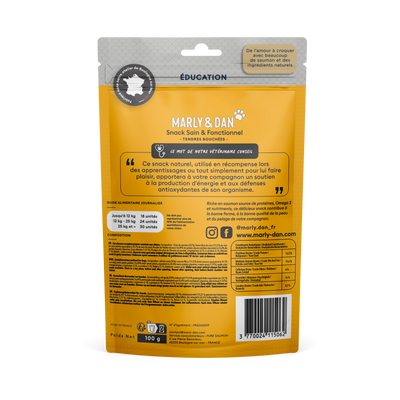 Friandises Marly & Dan Tendres bouchées « Education» | CHIEN | 100g