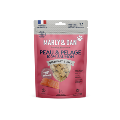 Friandises Marly & Dan Freeze Dried « Peau & Pelage » | CHAT | 40g