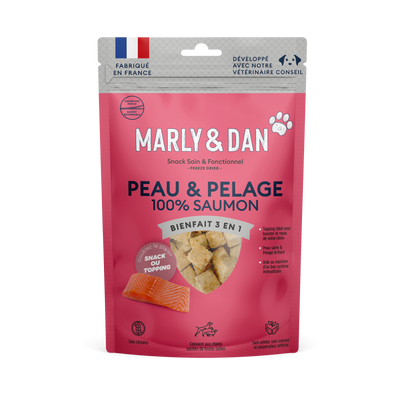 Friandises Marly & Dan Freeze Dried « Peau & Pelage » | CHIEN | 50g