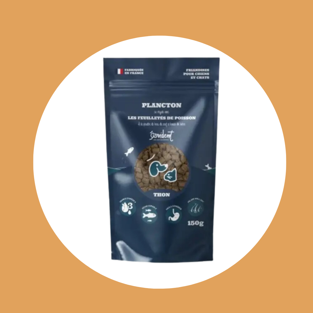 PLANCTON - Friandises feuilletées de la mer pour chats & chiens
