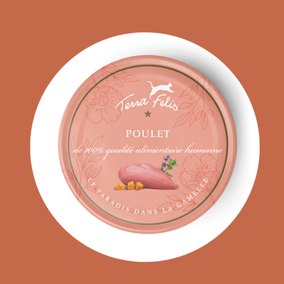 Pâtée au poulet Terra Félis (80gr)