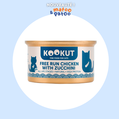 Pâtée naturelle au Poulet avec courgette, Kookut | CHAT | 70g