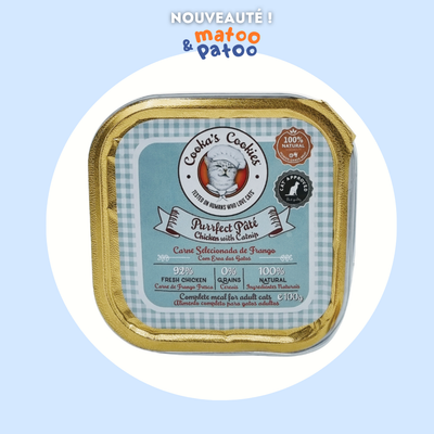 Pâtée pour chats Cooka's Cookies Poulet et Catnip (100gr)