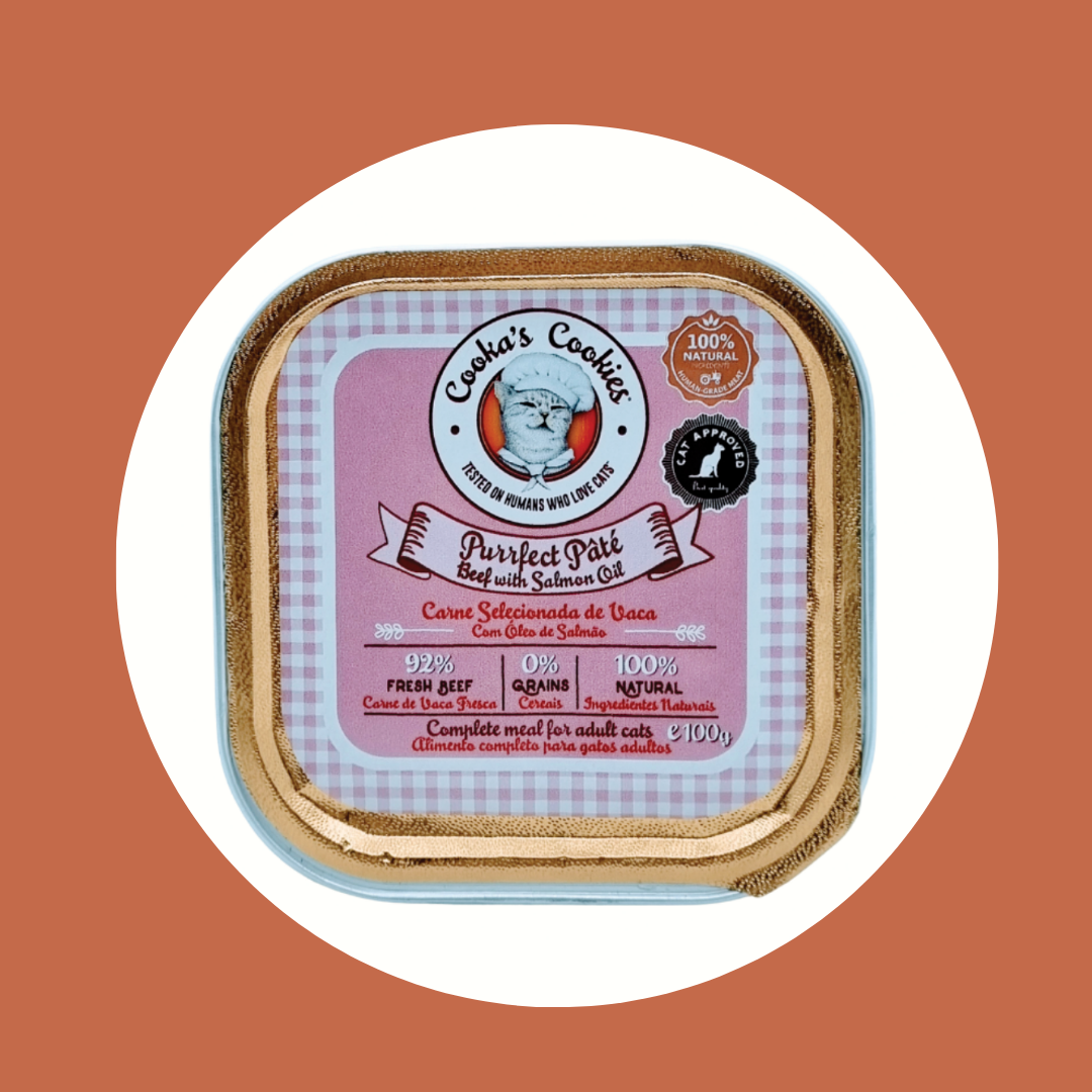 Pâtée pour chats Cooka's Cookies Bœuf et Saumon (100gr)