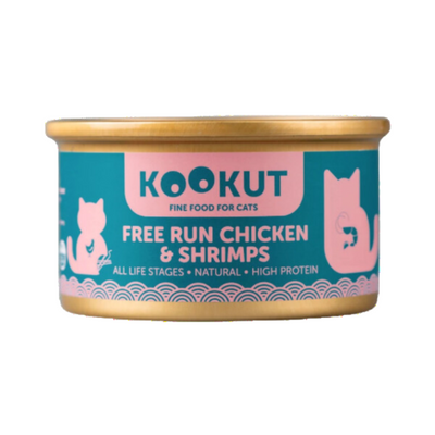 Pâtée naturelle au Poulet & Crevettes, Kookut | CHAT | 70g