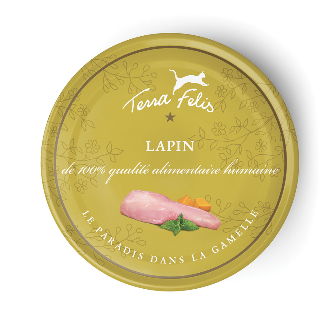 Pâtée au lapin Terra Félis (80gr)