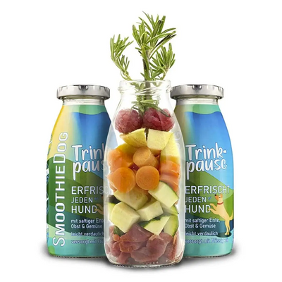 Smoothie au canard, collation naturelle pour chiens, sans sucre