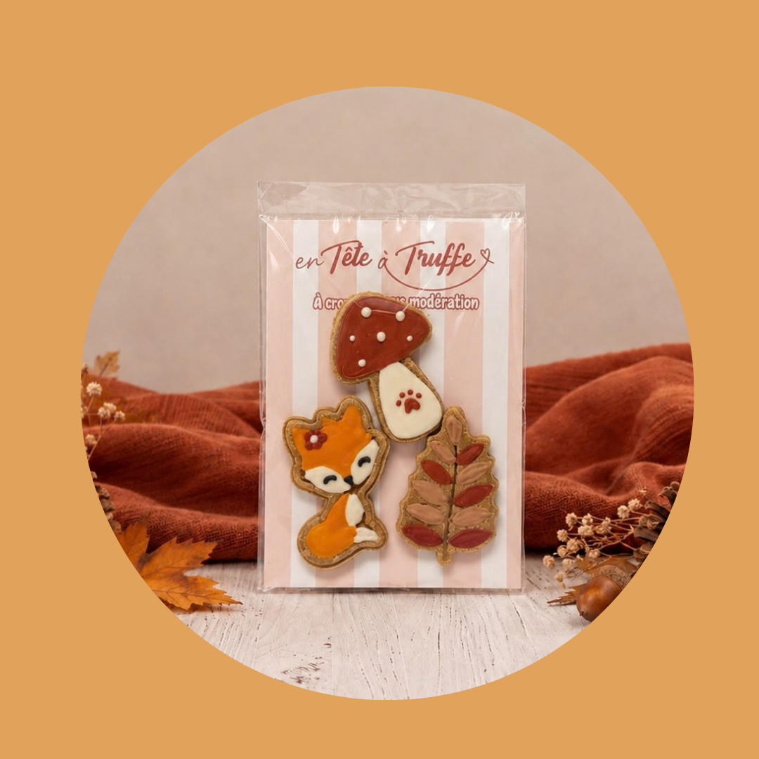 Trio de biscuits glacés d'Automne