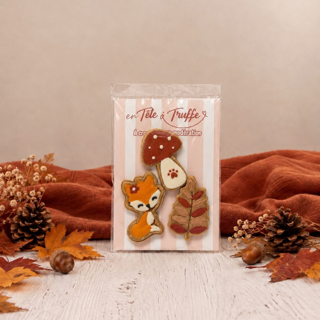 Trio de biscuits glacés d'Automne
