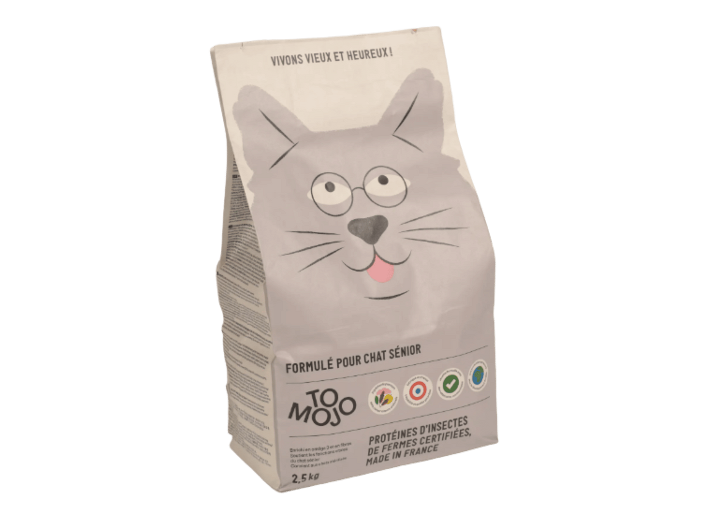 Croquettes aux insectes Tomojo | Chat sénior | 2,5 kg