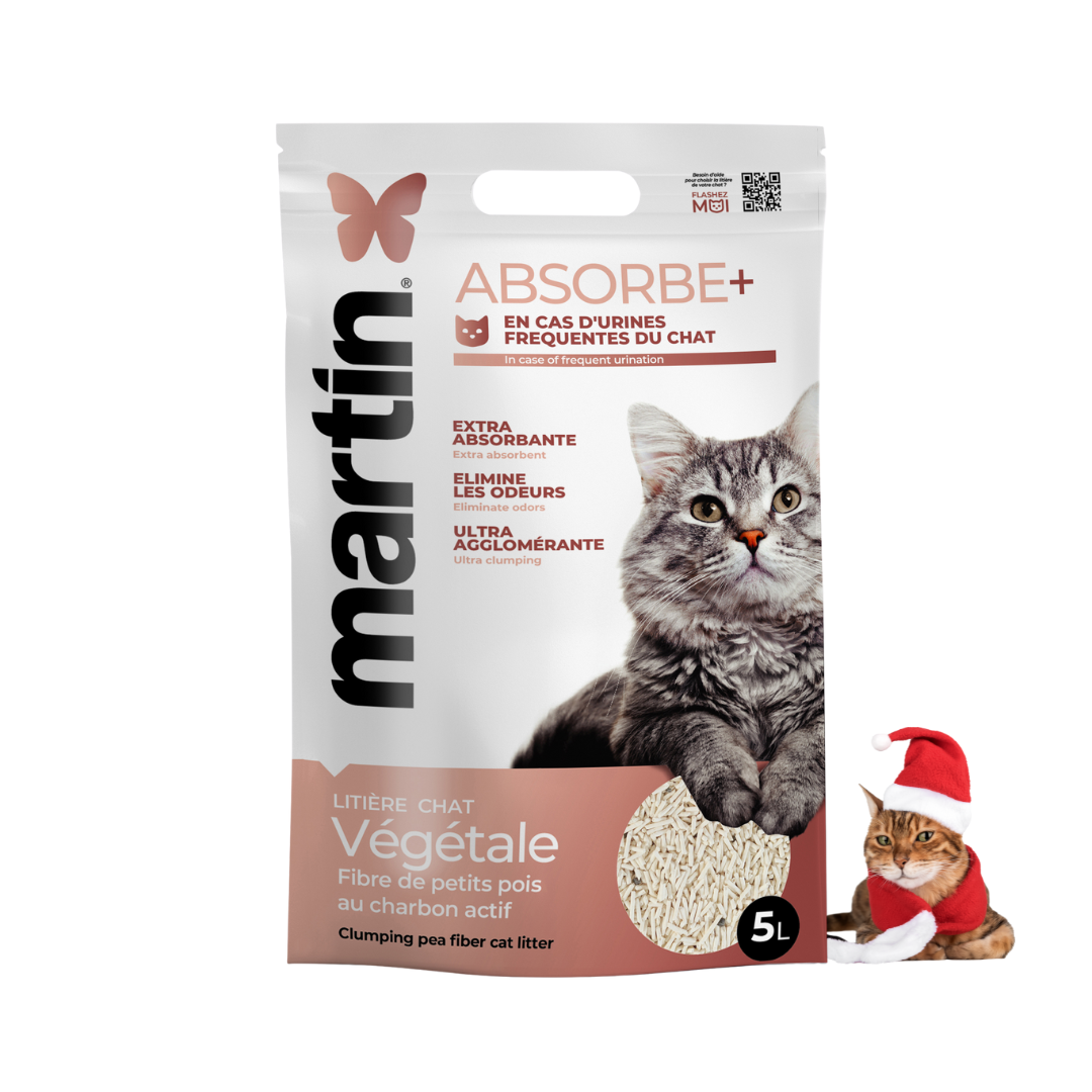 Litière Absorbe+ 5L - Spéciale urines fréquentes