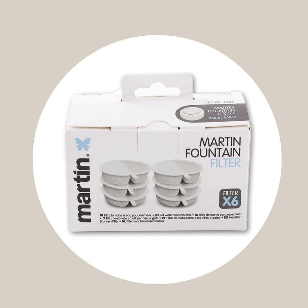 Lot de 6 filtres Martin Fountain