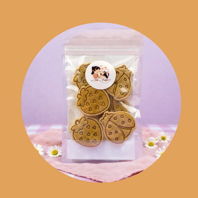 Friandises artisanales pour chien à la Pomme & Miel (6 biscuits - 75 g)