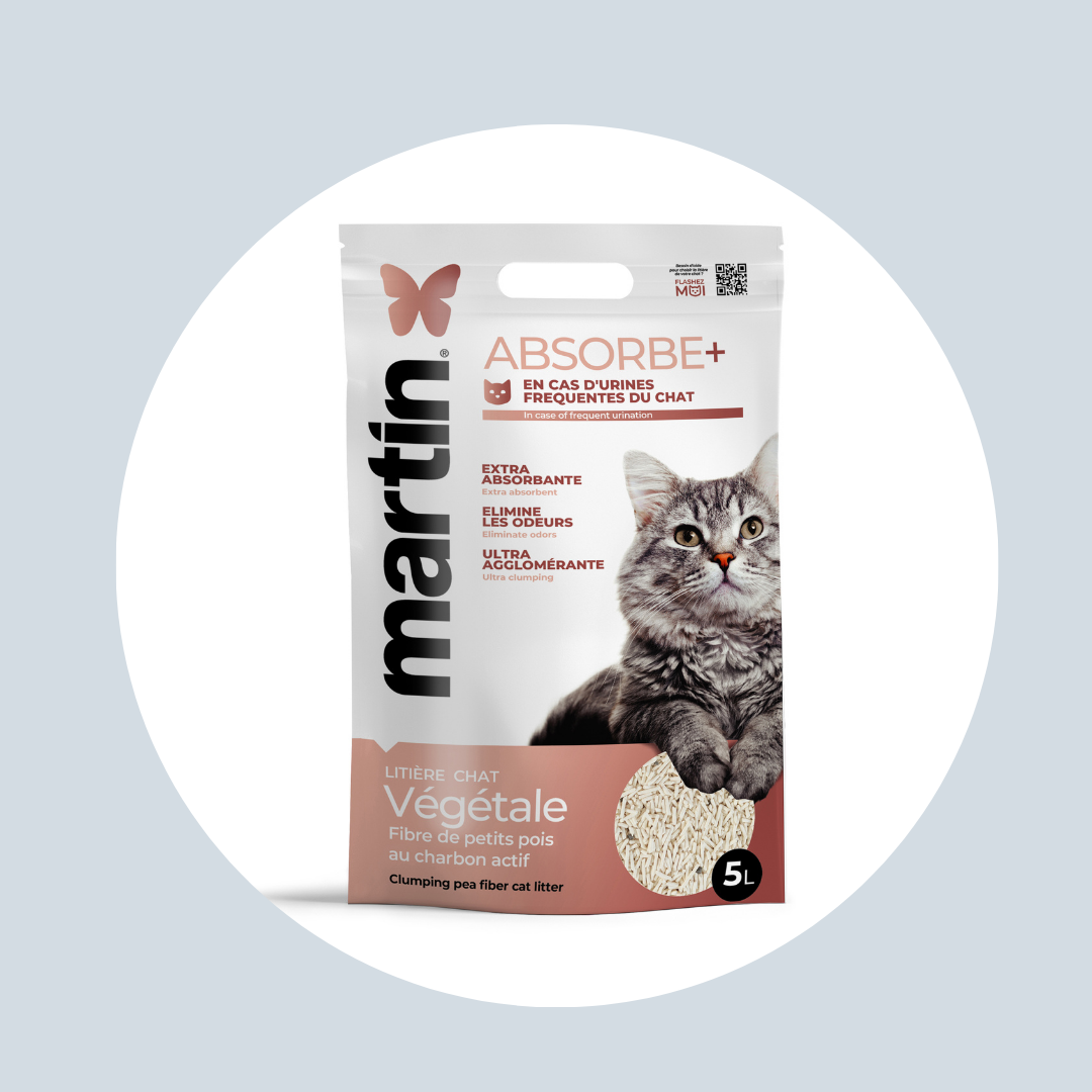 Litière Absorbe+ 5L - Spéciale urines fréquentes