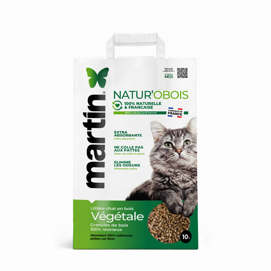 Litière Natur’O Bois 10L - 100 % naturelle & française