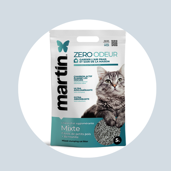 Litière Zéro Odeur 5L - Mixte végétale et minérale